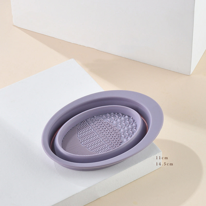 Scrubbing Plate Makeup Brush Cleaning Pad Makeup Brush Cleaning Bowl