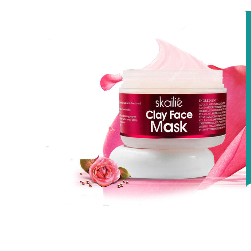 Skallie Clay Face Rose  Clean Skin Repair Mask